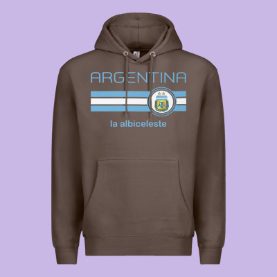 Soccer Argentina Jersey Argentinian Football La Albiceleste Premium Hoodie Designed By Artisfamous