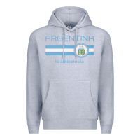 Heather Grey soccer argentina jersey argentinian football la albiceleste Premium Hoodie - artisFamous