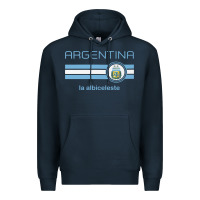 Navy soccer argentina jersey argentinian football la albiceleste Premium Hoodie - artisFamous
