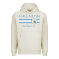 Oatmeal Heather soccer argentina jersey argentinian football la albiceleste Premium Hoodie - artisFamous