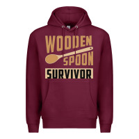 Burgundy wooden spoon survivor Premium Hoodie - artisFamous