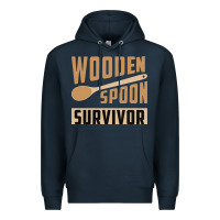 Navy wooden spoon survivor Premium Hoodie - artisFamous