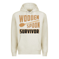 Oatmeal Heather wooden spoon survivor Premium Hoodie - artisFamous
