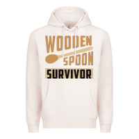 Pale Pink wooden spoon survivor Premium Hoodie - artisFamous