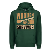 Sports Green wooden spoon survivor Premium Hoodie - artisFamous