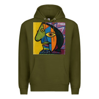 Army Green picasso original Premium Hoodie - artisFamous