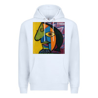 White picasso original Premium Hoodie - artisFamous