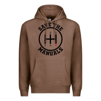 Chestnut save the manuals (black) Premium Hoodie - artisFamous
