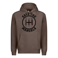 Coffee save the manuals (black) Premium Hoodie - artisFamous