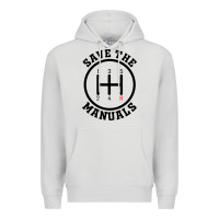 Dove Grey save the manuals (black) Premium Hoodie - artisFamous
