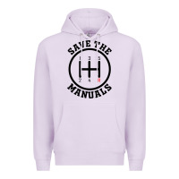 Lilac save the manuals (black) Premium Hoodie - artisFamous