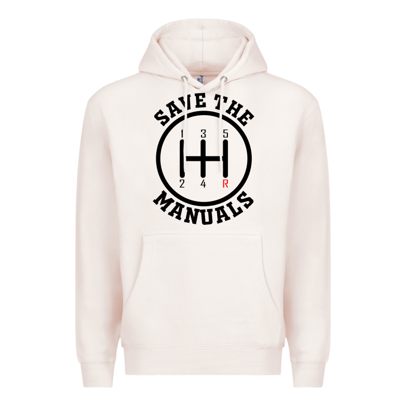 Save The Manuals (black) Premium Hoodie by artisFamous | Teevron