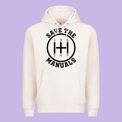 Save The Manuals (black) Premium Hoodie Designed By Artisfamous