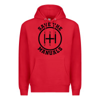Red save the manuals (black) Premium Hoodie - artisFamous