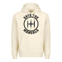 Sandshell save the manuals (black) Premium Hoodie - artisFamous