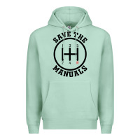 Seafoam save the manuals (black) Premium Hoodie - artisFamous