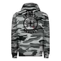 Slate Camo save the manuals (black) Premium Hoodie - artisFamous