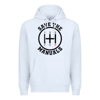 White save the manuals (black) Premium Hoodie - artisFamous