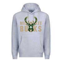 Heather Grey Milkwaukee Bucks Premium Hoodie - artisFamous