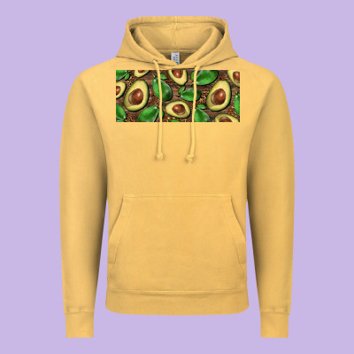 Avocados With Wood And Leopard Background 15 Oz Mug Vintage Hoodie Designed By Barkaloodesign