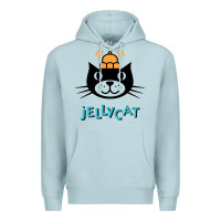 Blue Mist jelly cat Premium Hoodie - artisFamous