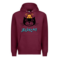 Burgundy jelly cat Premium Hoodie - artisFamous