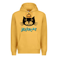 Mustard jelly cat Premium Hoodie - artisFamous
