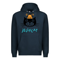 Navy jelly cat Premium Hoodie - artisFamous