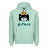 Seafoam jelly cat Premium Hoodie - artisFamous