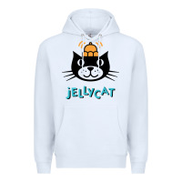 White jelly cat Premium Hoodie - artisFamous