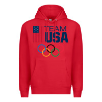 Red usa team Premium Hoodie - artisFamous