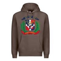 Coffee dominican republic flag national emblem republica dominicana t shirt Premium Hoodie - artisFamous