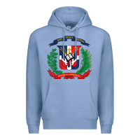 Colony Blue dominican republic flag national emblem republica dominicana t shirt Premium Hoodie - artisFamous