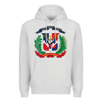Dove Grey dominican republic flag national emblem republica dominicana t shirt Premium Hoodie - artisFamous
