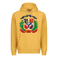Mustard dominican republic flag national emblem republica dominicana t shirt Premium Hoodie - artisFamous