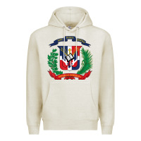Oatmeal Heather dominican republic flag national emblem republica dominicana t shirt Premium Hoodie - artisFamous