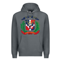 Rock dominican republic flag national emblem republica dominicana t shirt Premium Hoodie - artisFamous