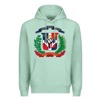 Seafoam dominican republic flag national emblem republica dominicana t shirt Premium Hoodie - artisFamous