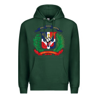 Sports Green dominican republic flag national emblem republica dominicana t shirt Premium Hoodie - artisFamous
