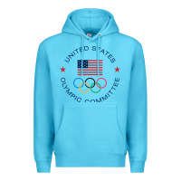 Ocean Blue Olympic Rings Premium Hoodie - artisFamous