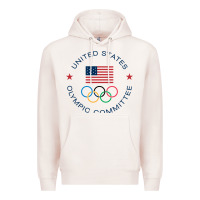 Pale Pink Olympic Rings Premium Hoodie - artisFamous