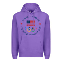 Purple Olympic Rings Premium Hoodie - artisFamous