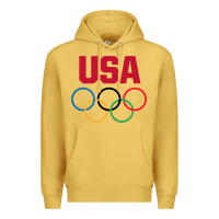 Antique Gold Olympic Rings Premium Hoodie - artisFamous
