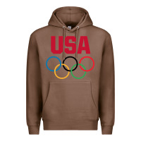 Chestnut Olympic Rings Premium Hoodie - artisFamous