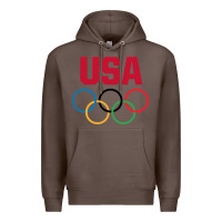 Coffee Olympic Rings Premium Hoodie - artisFamous
