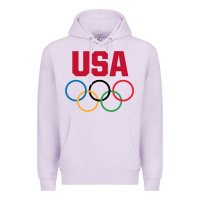Lilac Olympic Rings Premium Hoodie - artisFamous