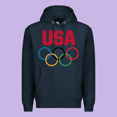 Olympic Rings Premium Hoodie Designed By Artisfamous