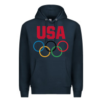 Navy Olympic Rings Premium Hoodie - artisFamous