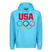 Ocean Blue Olympic Rings Premium Hoodie - artisFamous