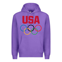 Purple Olympic Rings Premium Hoodie - artisFamous